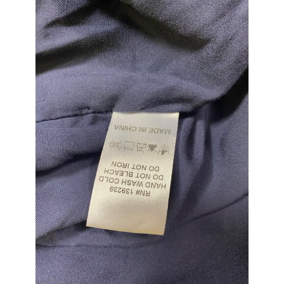 Navy Blue‎ Ruffled Sleeveless Midi Dress Size Medium Boho Sexy Western Classic - Picture 6 of 6